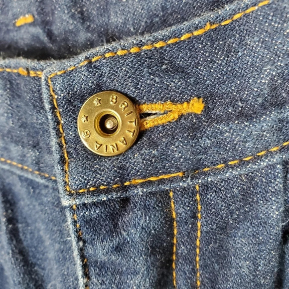 Vintage 80s Ribcage High Waist Jeans Pleated Waist  Taper Leg Cotton Size 12 - Picture 6 of 13